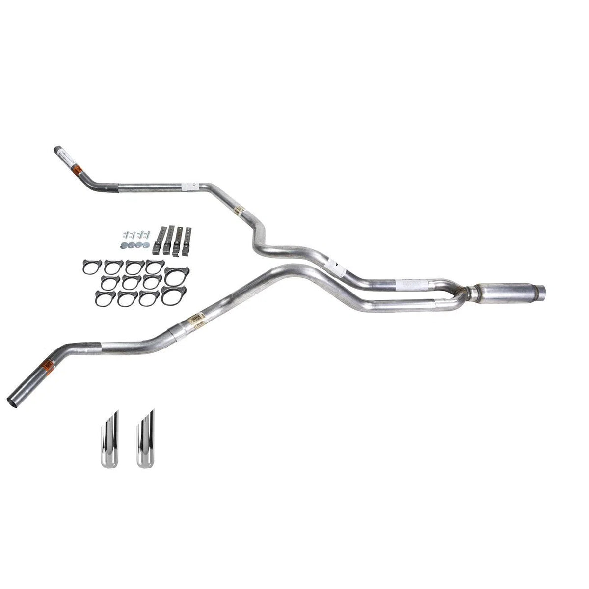 Dual Exhaust Pipe for Titan 04-05 with Glass Pack Muffler and SW Tip