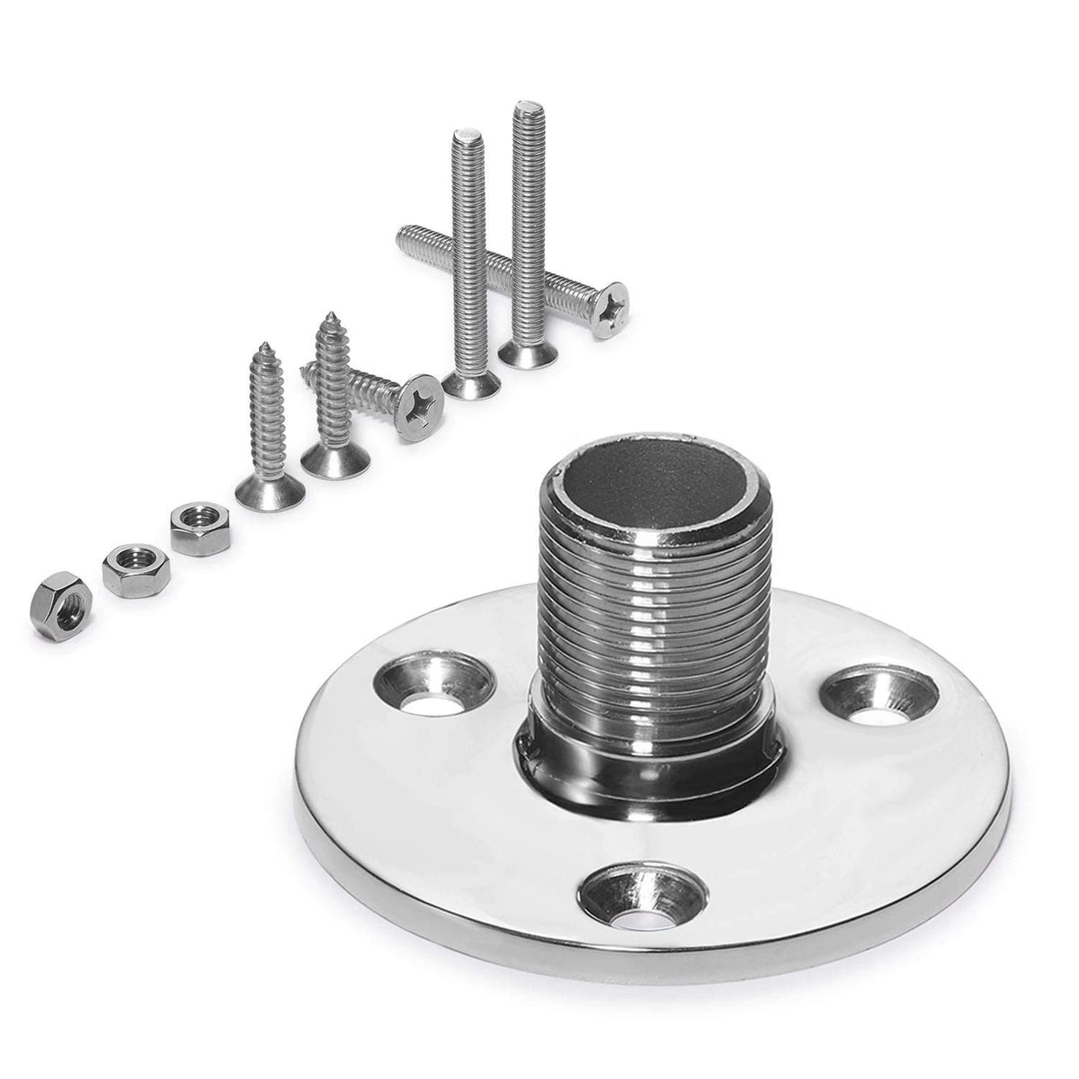 Antenna Mount Base for Marine Applications (316 Stainless Steel)
