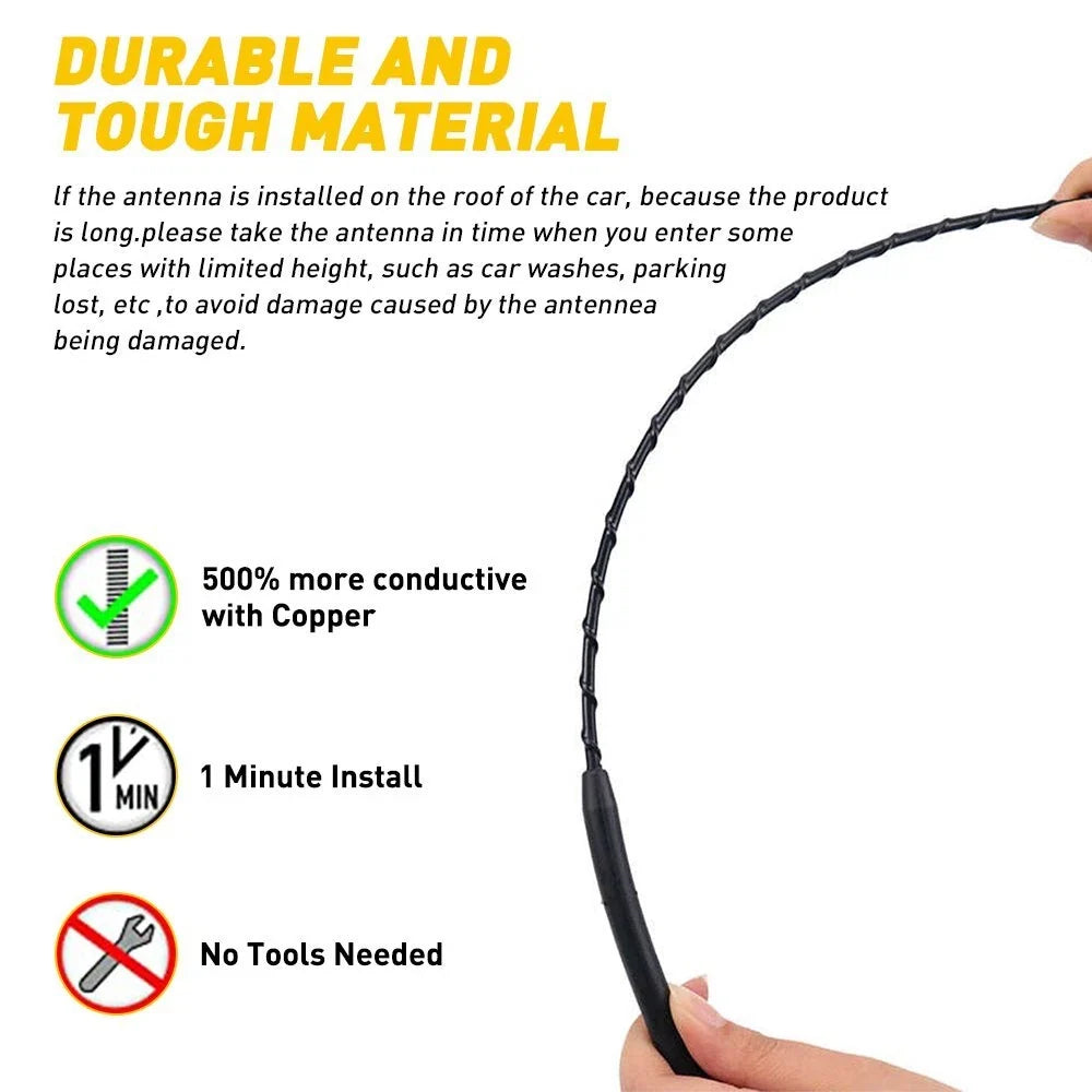 Antenna Mast for Jeep Grand Cherokee (2005–2010) 16 Inch Black