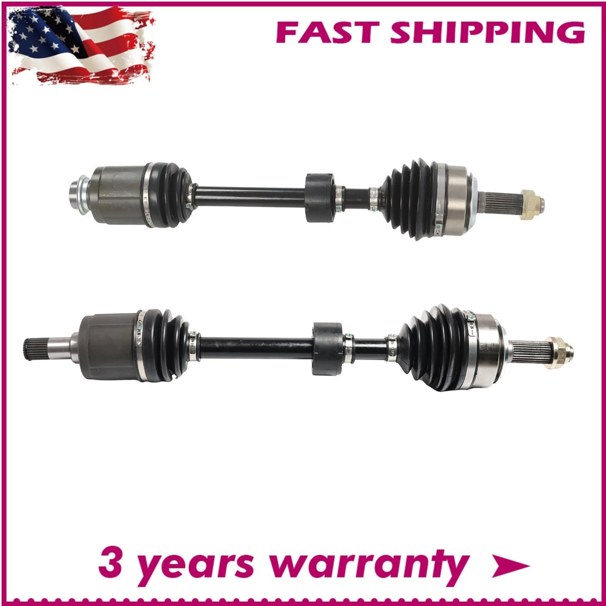 Pair of CV Axle Assembly for Honda Element (2003–2011) E8718X8719TG, 44306SCVA90, 44306SCVA91