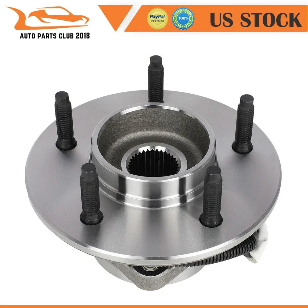 2 Front Wheel Hub Bearings for Ford F-150 (1997–2000) 4WD with ABS