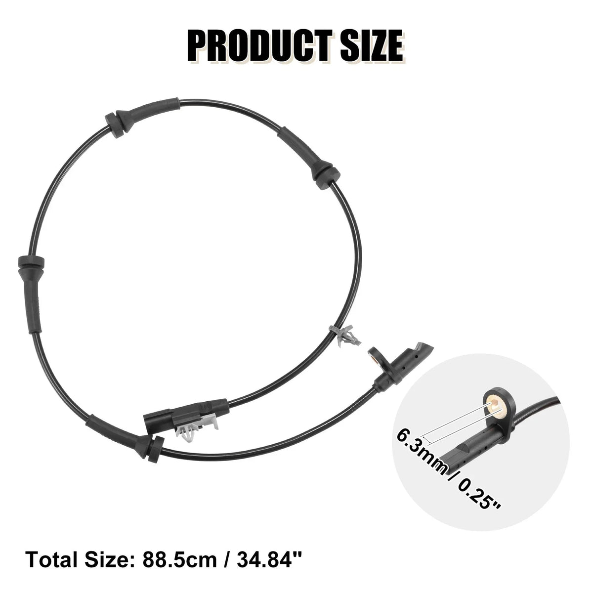 ABS Wheel Speed Sensor Set of 2 for Nissan Rogue (2015–2017) 47900-4CL4A