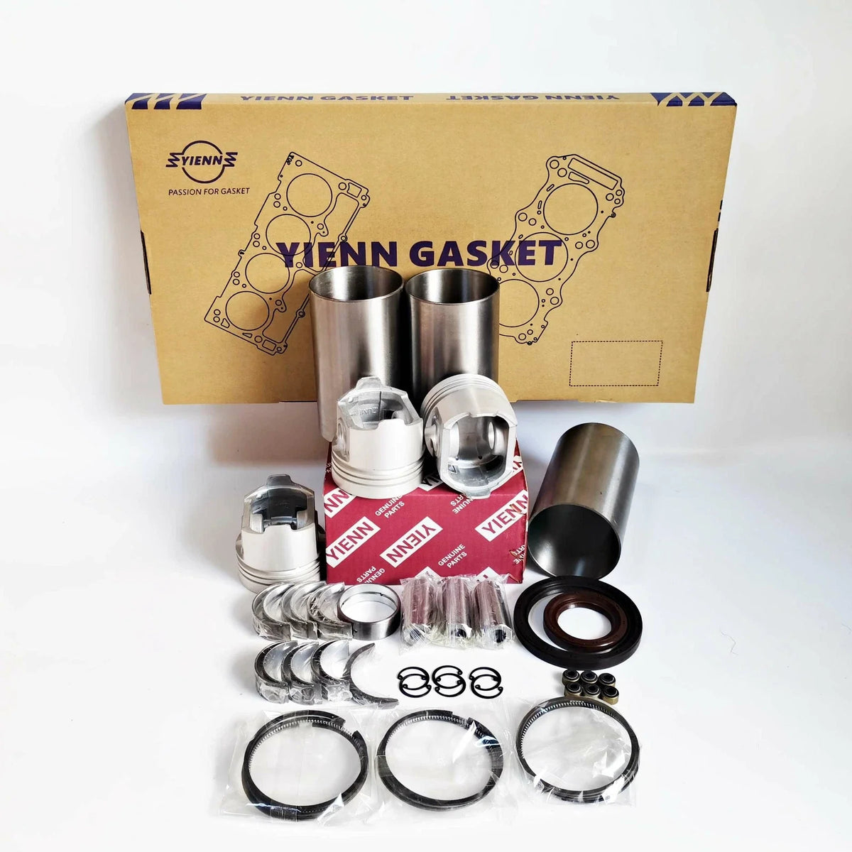 Overhaul Rebuild Kit for Yanmar 2210 4100 Tractor (3TNE74C-EJLT, 3TNE74-US)