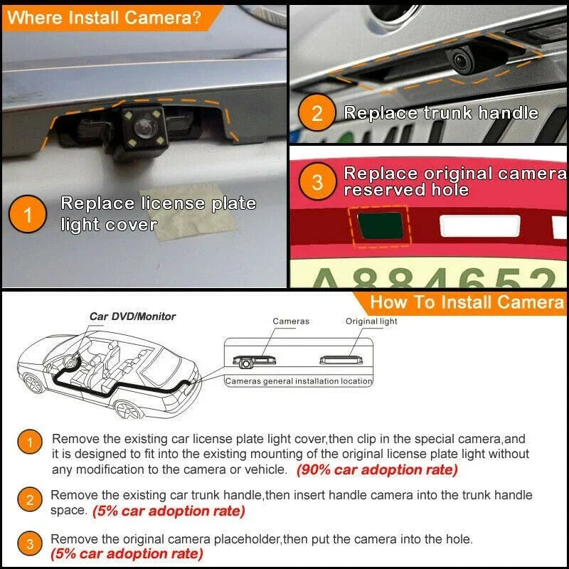 Car Rear View Backup Camera for Mazda 6 Station Wagon (2002–2008)