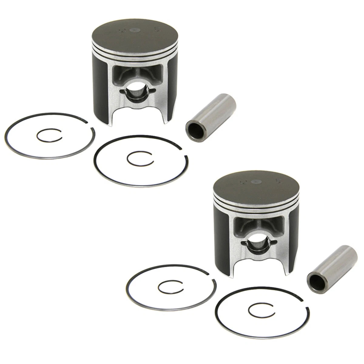 2 SPI Standard Bore Piston Kits for Yamaha SRV 540 (1980–1991) (2)09-808b