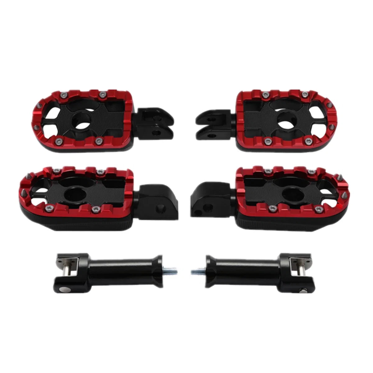 Footpegs & Bracket for Harley Davidson Softail (2018–2023) Black Red