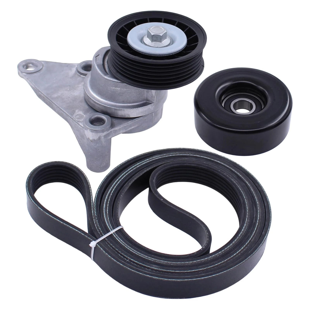 Drive Belt Tensioner and Serpentine Idler Pulley Kit for Chevy
