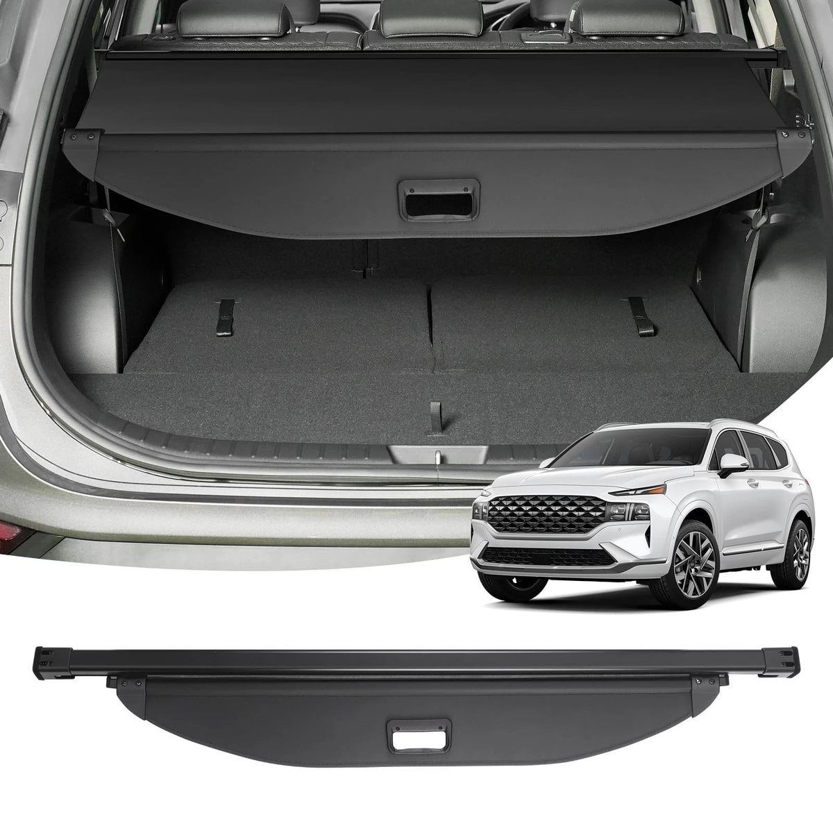Retractable Cargo Cover for Hyundai Santa Fe (2019–2023)