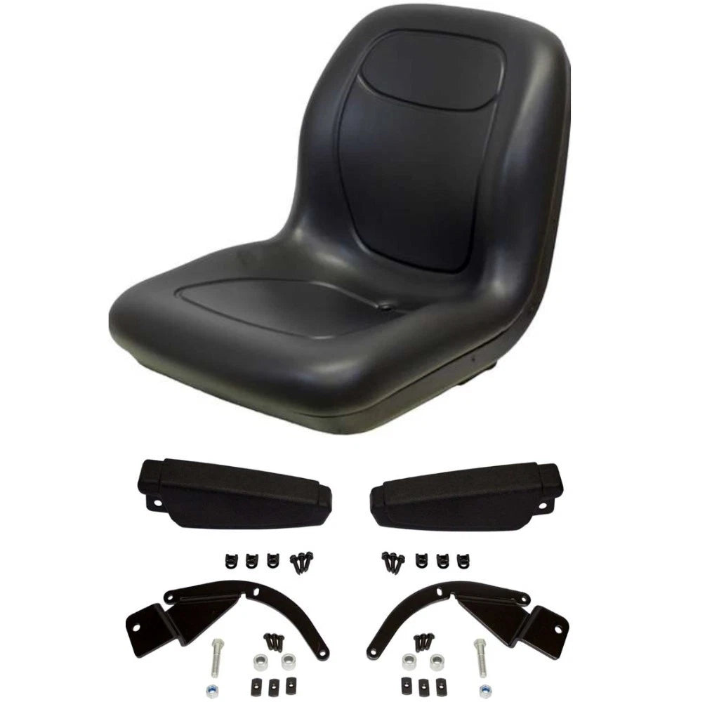 Black High Back Seat Flip Up Arm Rests for Kubota KT-SEQ90 (2010–2023)