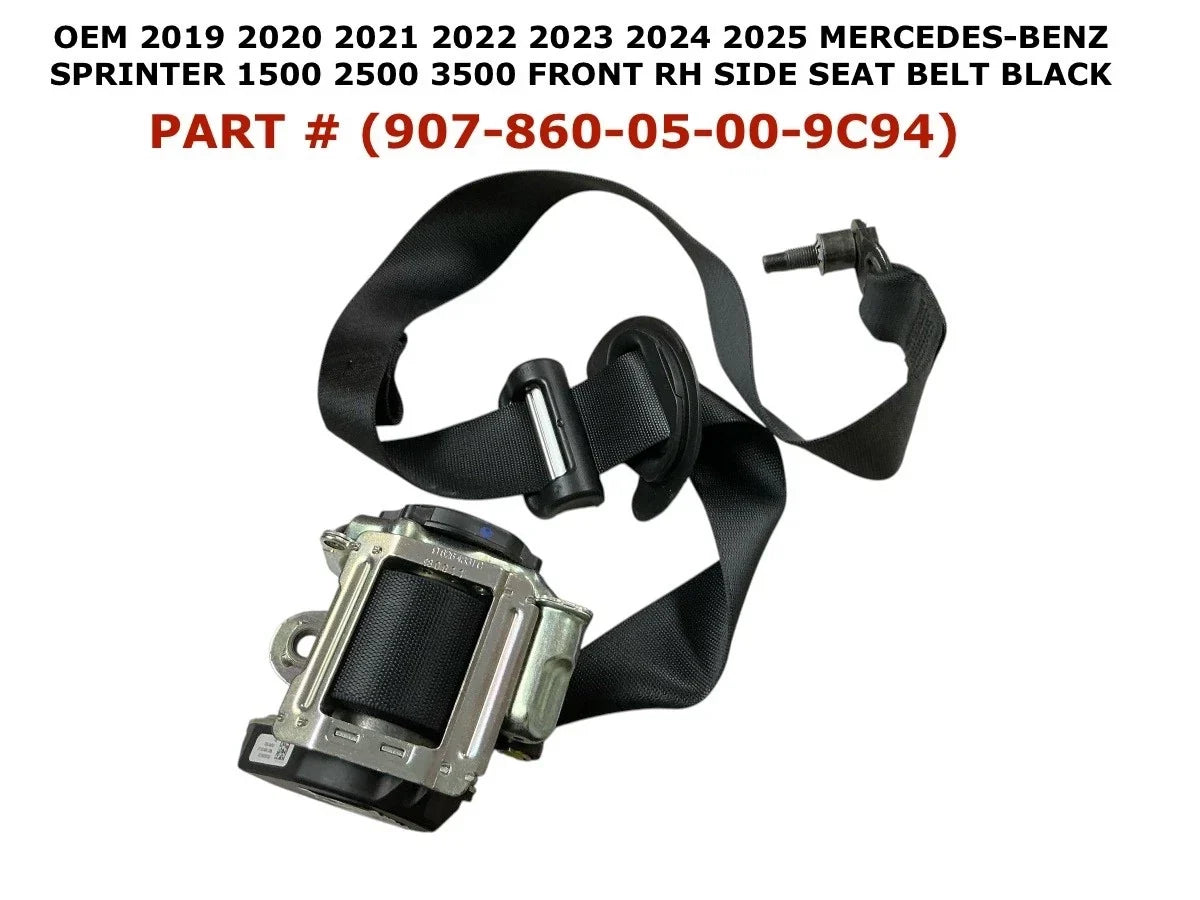 Right Side Seat Belt for Mercedes-Benz Sprinter 1500 2500 3500 (2019–2025)