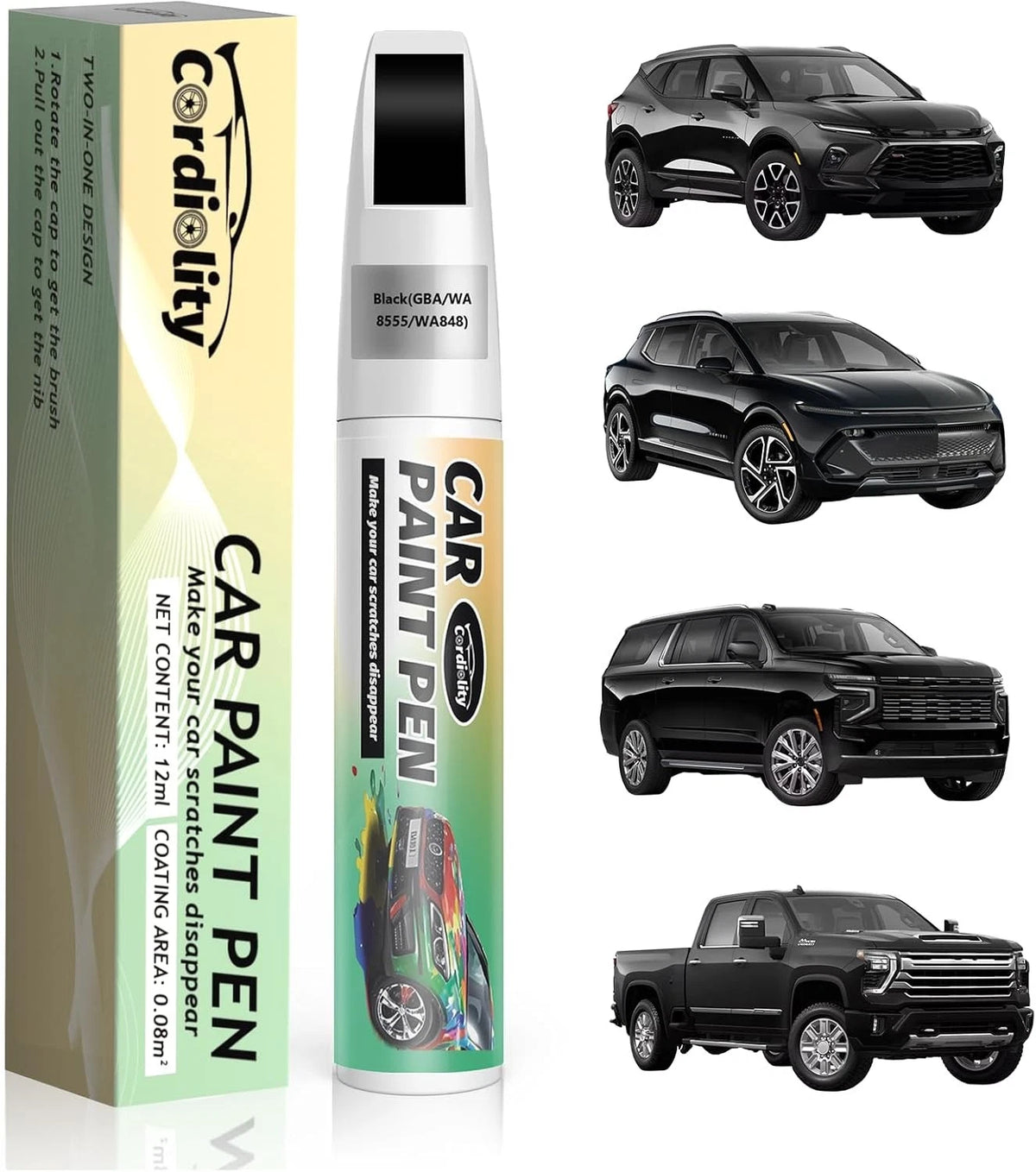 Gloss Black Rim Touch Up Paint for Chevrolet (2010–2023)