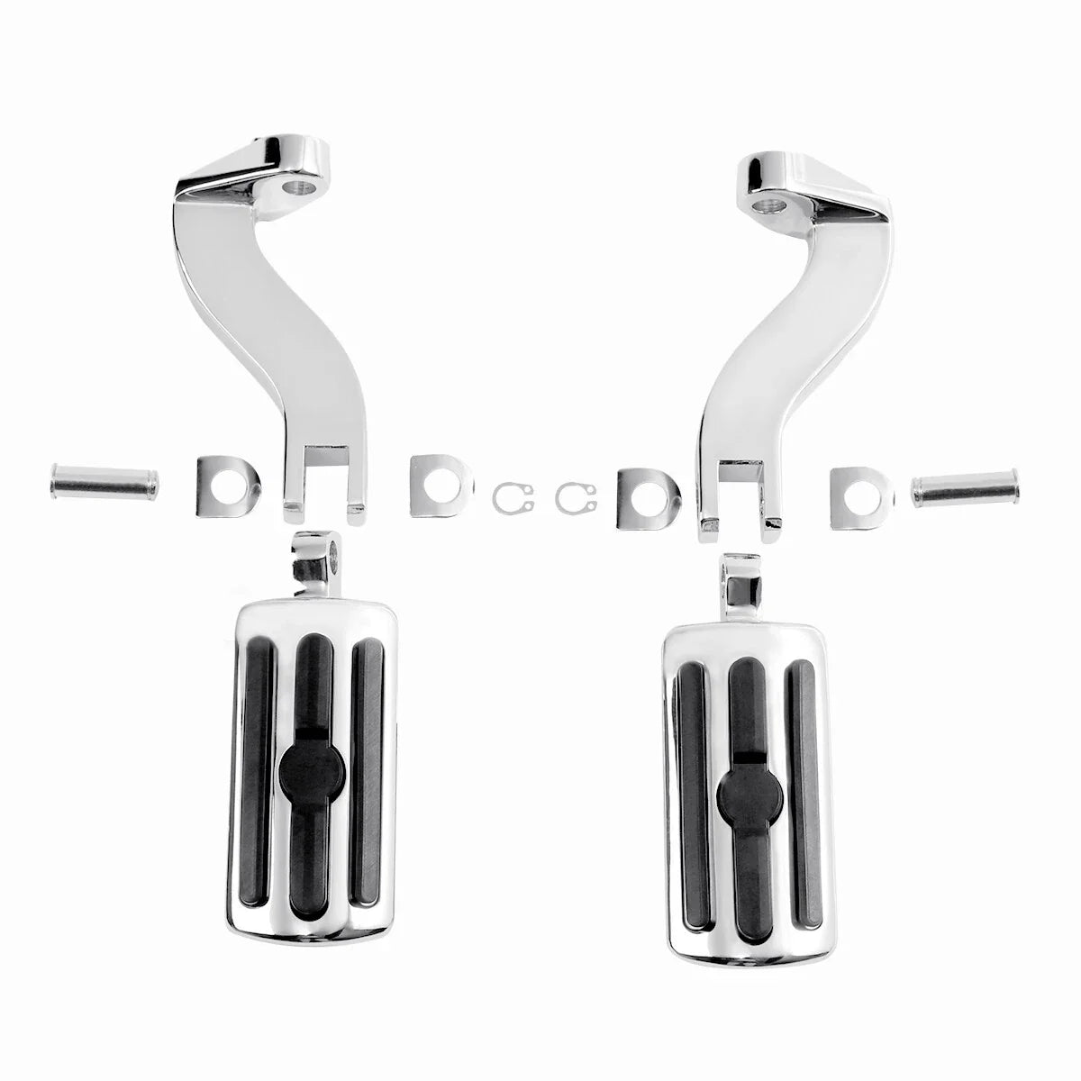Chrome Passenger Footpeg Pegs Bracket Mount for Harley Touring (1993–2025)