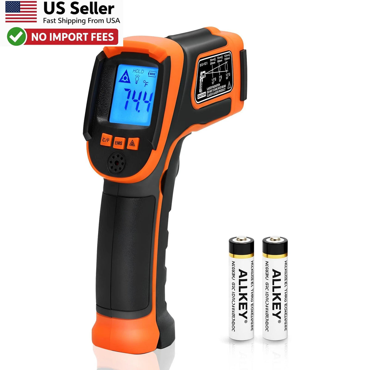 Infrared Thermometer Gun -58F to 1112F Laser Temp Surface