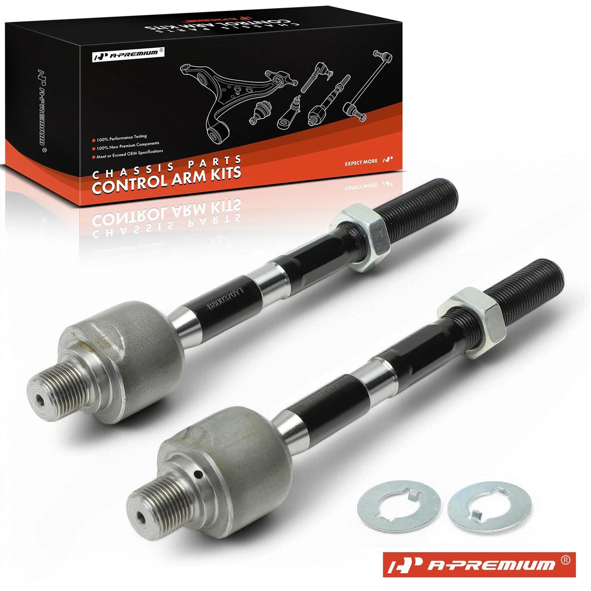 2X Front Outer Tie Rod End for Kia Optima Magentis (2006–2010) - 577241D000, 577241D010, 577242G000, 577242G010, 577241M000, EV800370