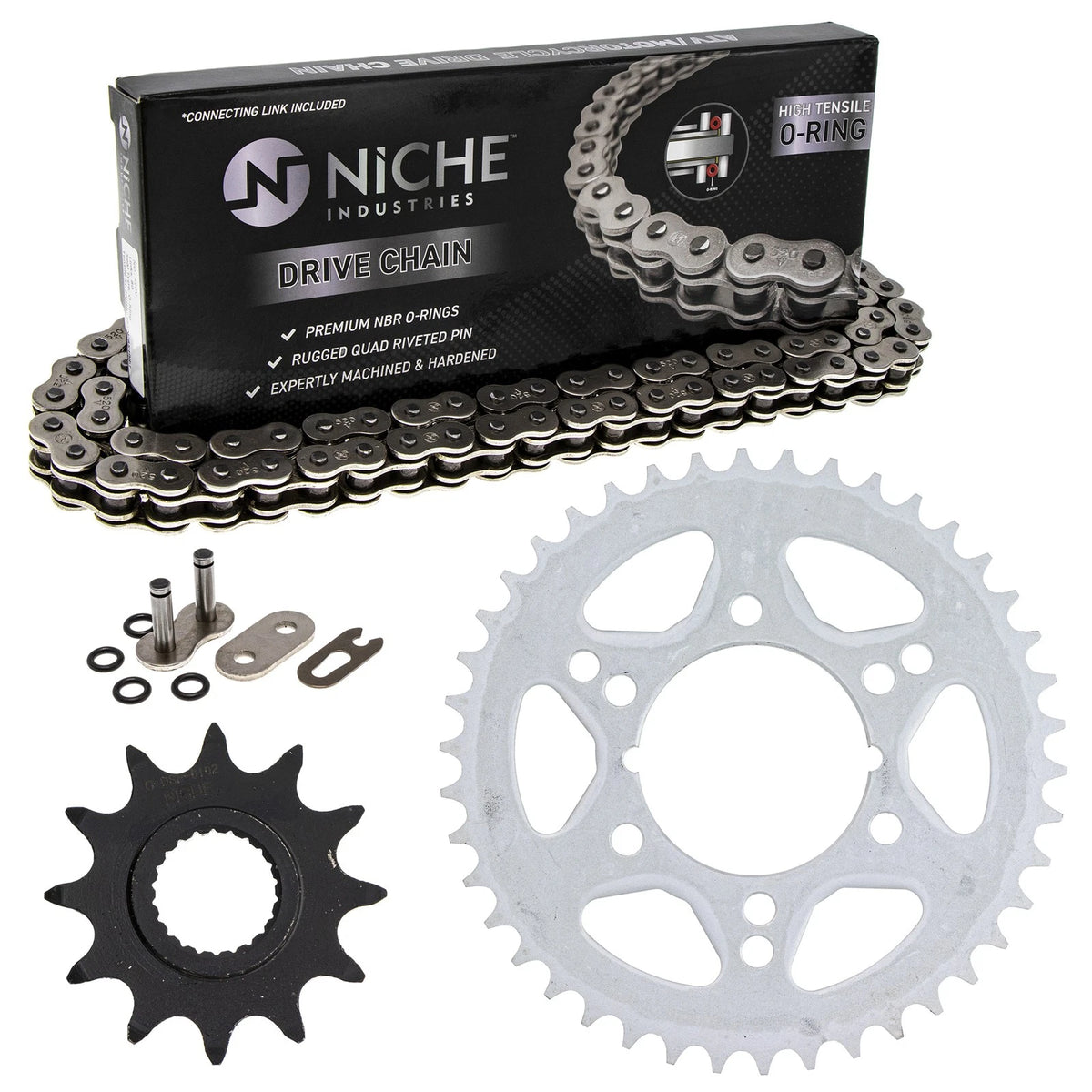 Sprocket Chain Set 12/42 Tooth for Polaris Xplorer 250 4x4 (1996–2002) MK1004538, 519-KCS1010K-K001