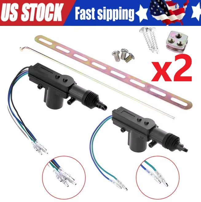 2X Power Door Lock Actuator for Universal Vehicles (AT-DLK2)