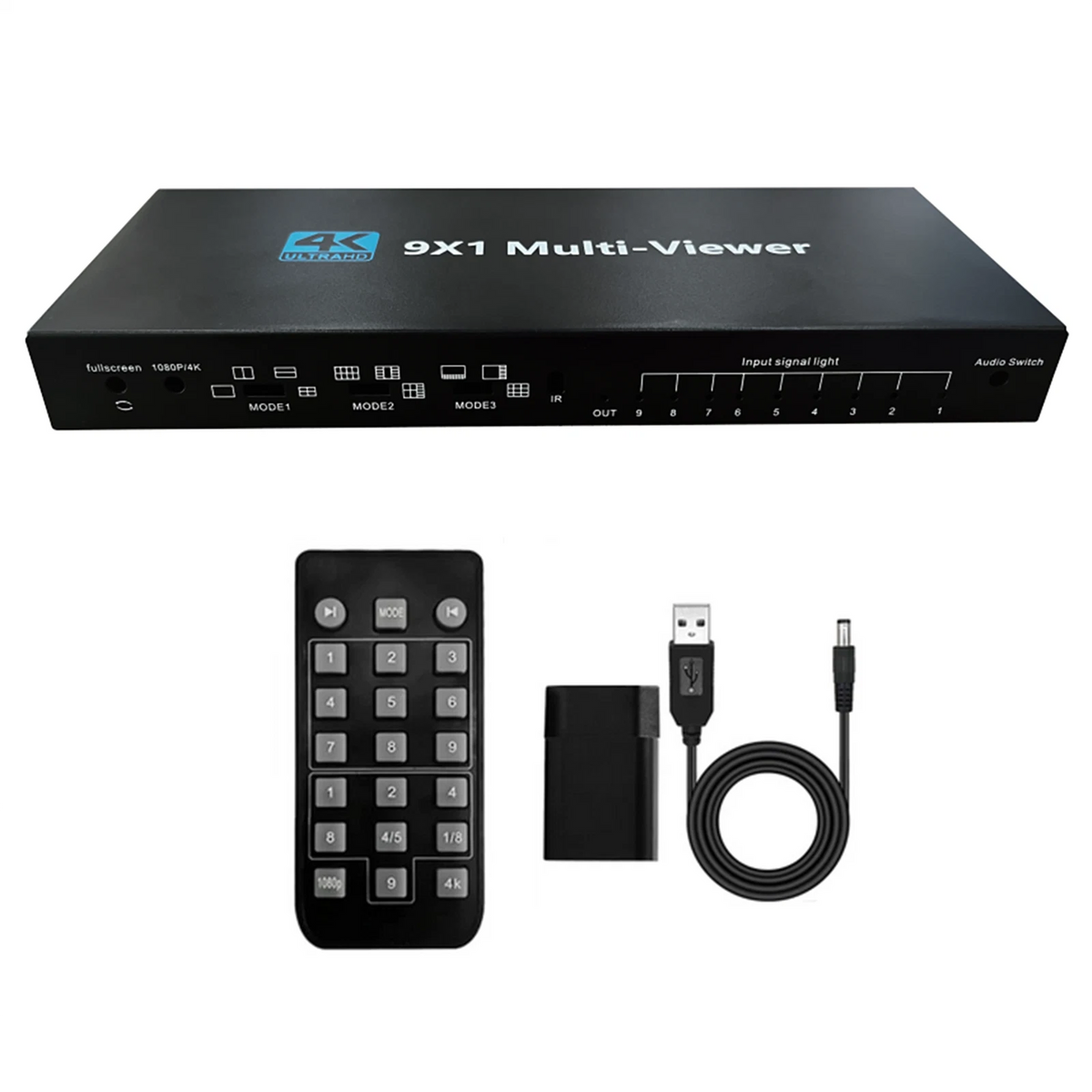 4K30Hz HDMI-Compatible Multiviewer for Seamless Switching (1080P)