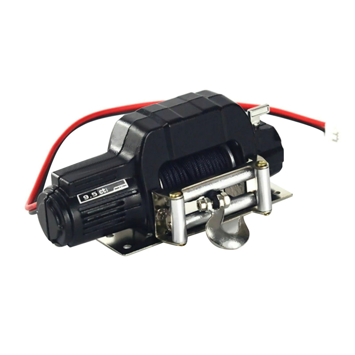 Black Warn Winch for SCX10 D90 D110 TF2 TRX4 KM2 (1:10 RC Car Crawler)