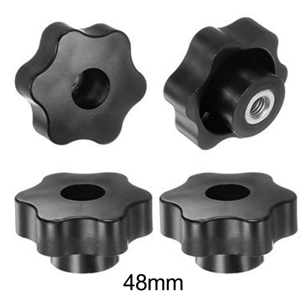 Set of 4 Star Knobs for Universal Applications (M8 Thread, 48mm, 38mm)