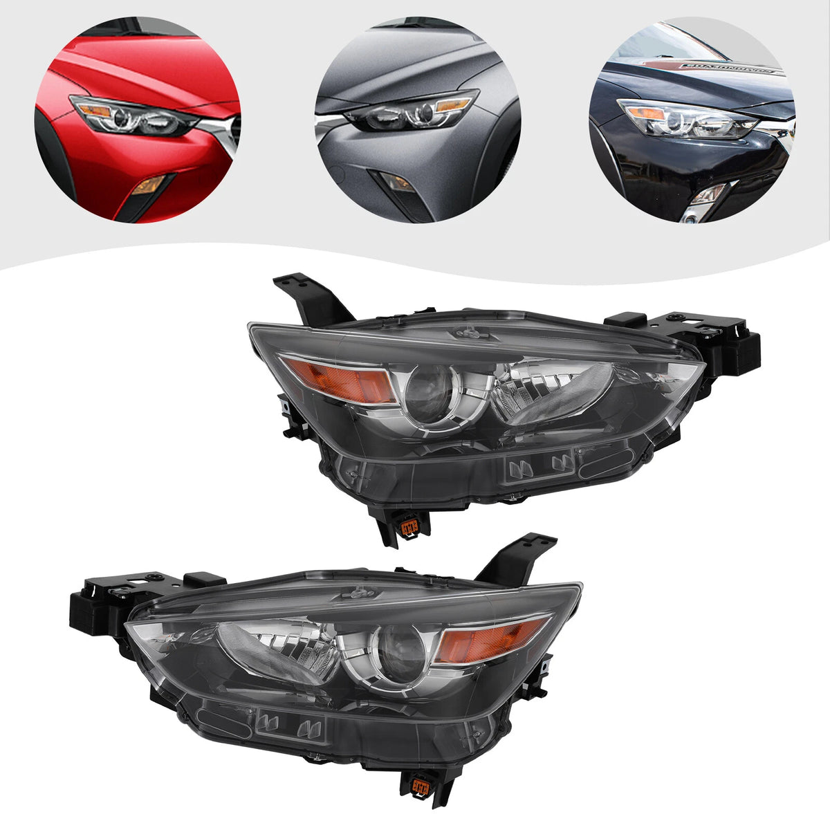 Headlight Halogen Pair for Mazda CX-3 (2016–2022) DB4N510K0A, MA2519173