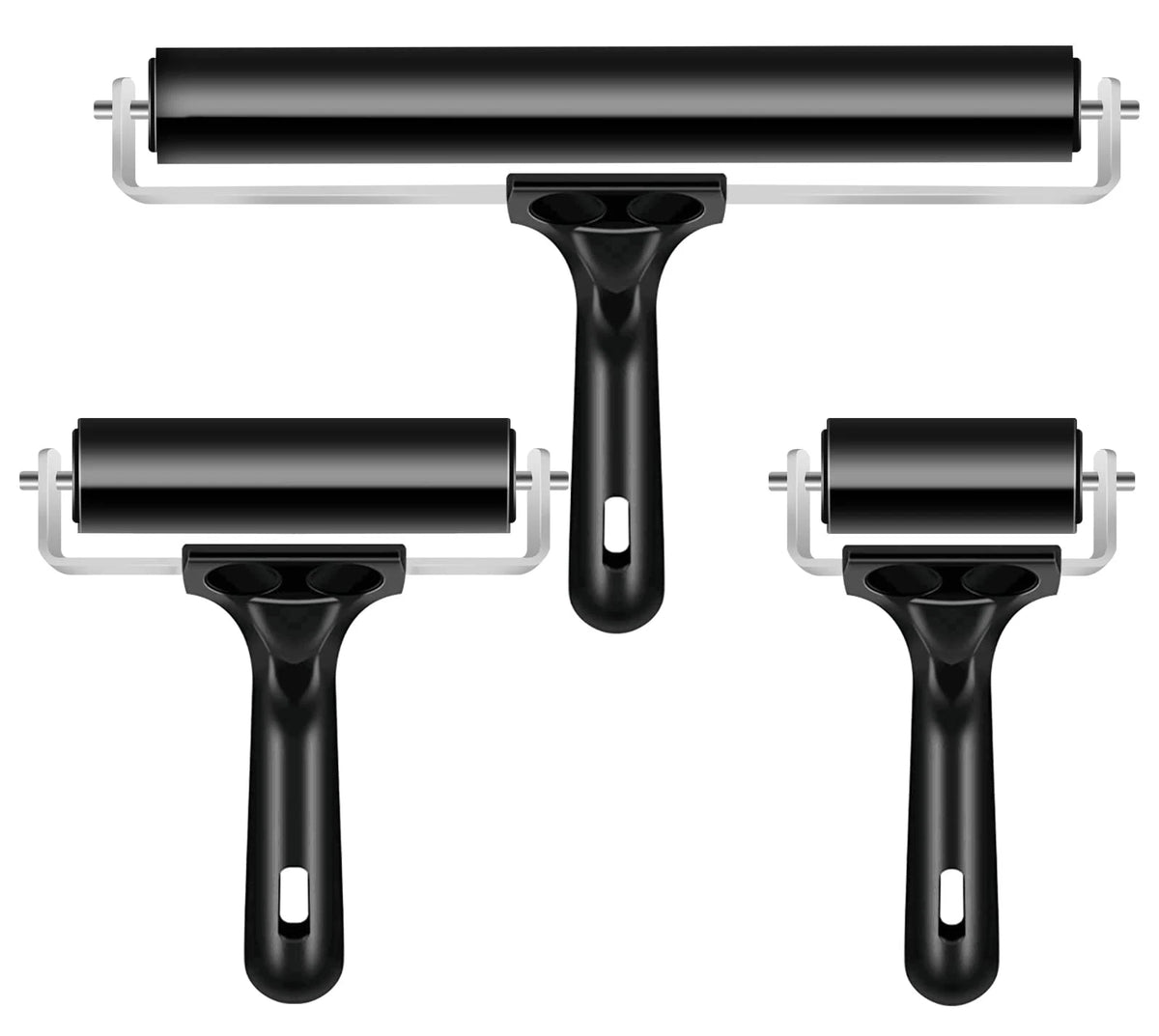 3 Pack Printmaking Brayers for Crafting (No Specific Years)