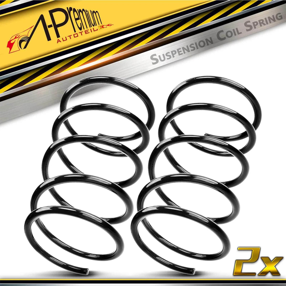 2X Front Coil Springs for Kia Spectra (2004–2009) - 546302F020, 546302F030, 546302F050, 81426