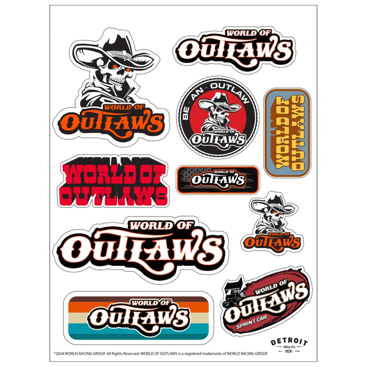 10 Decal Pack for Sprint Car & Dirt Multi