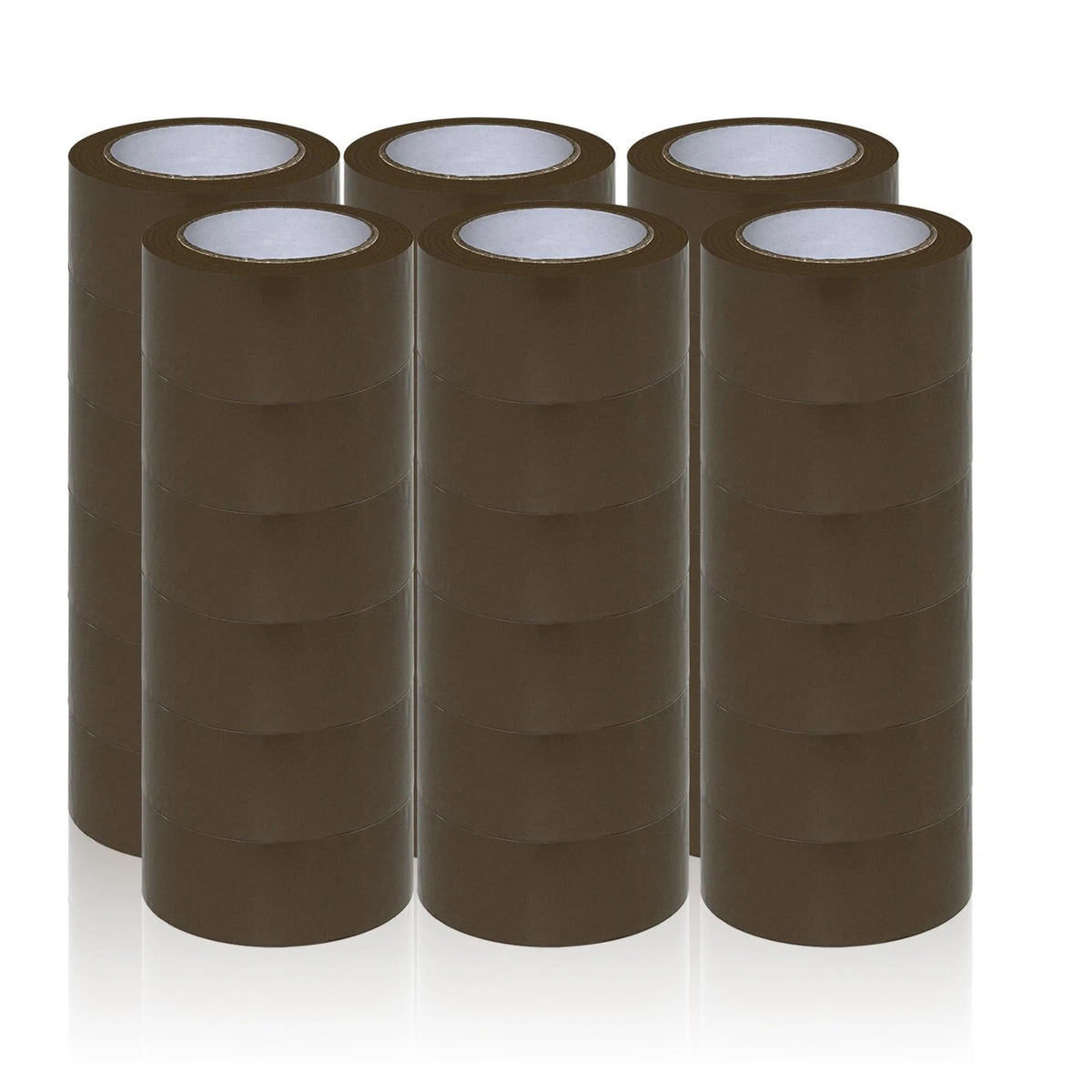 36 Rolls Brown Packing Tape for Carton Sealing (Heavy Duty, 2.4 Mil, 2" x 3")