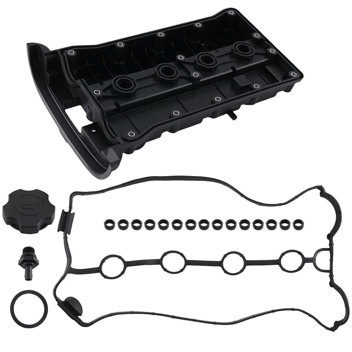 Engine Valve Cover for Chevrolet Aveo 1.6L (2008–2017) 25192208i, Oil Cap