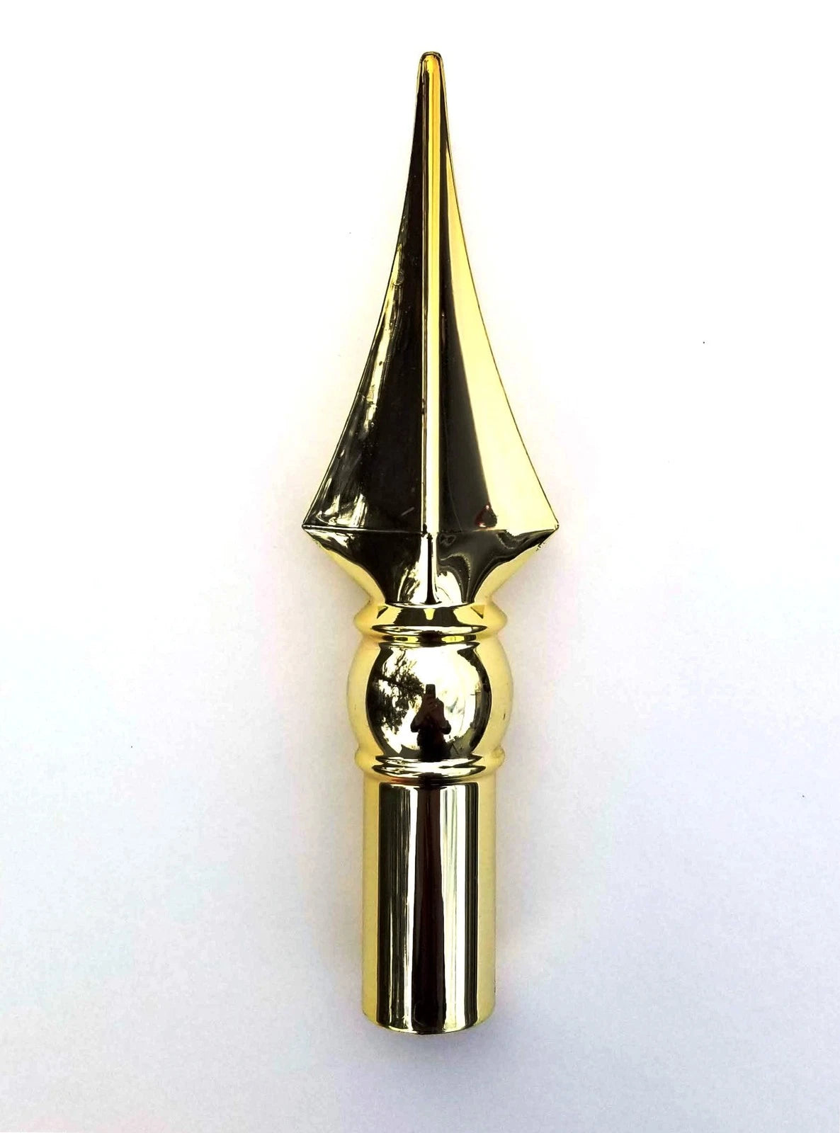 8 Inch Spear Topper Ornament for Indoor Use - Gold