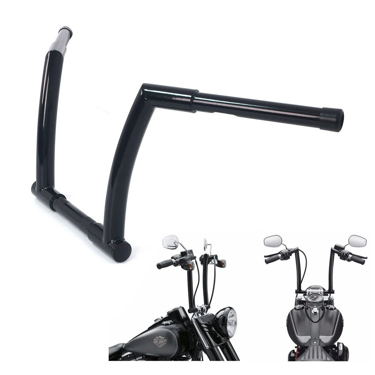 10" Rise Handlebar for Harley Dyna FLD (2012–2016) Street Bob FXDB (2006–2017)