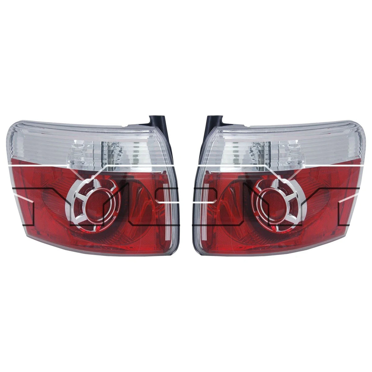 Set of 2 TYC Outer Tail Light Lamp Assemblies for GMC Acadia (2007–2012)
