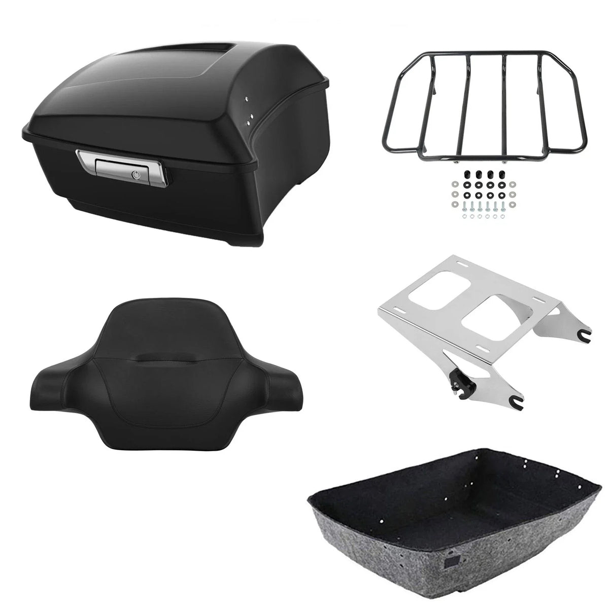 Trunk Luggage Backrest Mount Rack for Harley Road Glide (2014–2026)