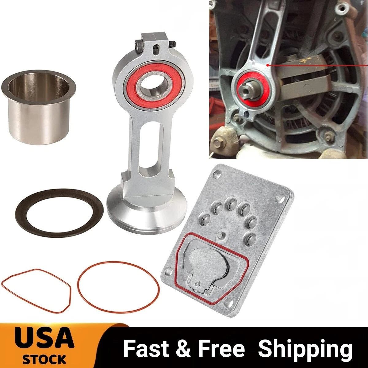 KK-4835 Connecting Rod Piston Valve Plate Kit for Craftsman Porter Cable