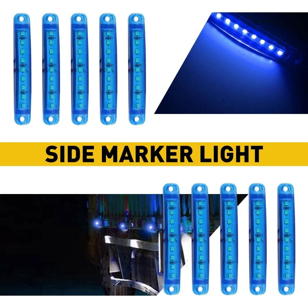 LED Side Marker Lights for Truck Boat Trailer (H)