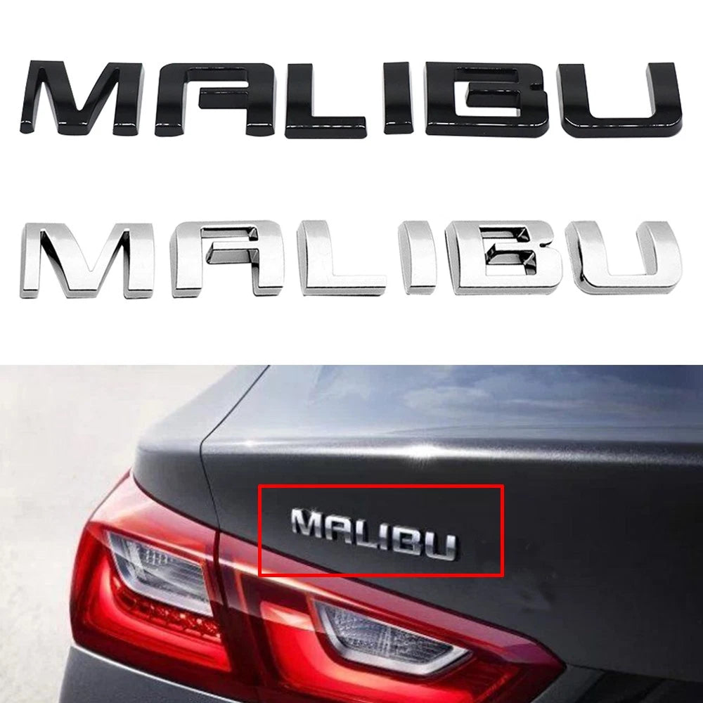 3D Raised Gloss Tailgate Emblem for Malibu (2016–2023) 23362182, 22842005