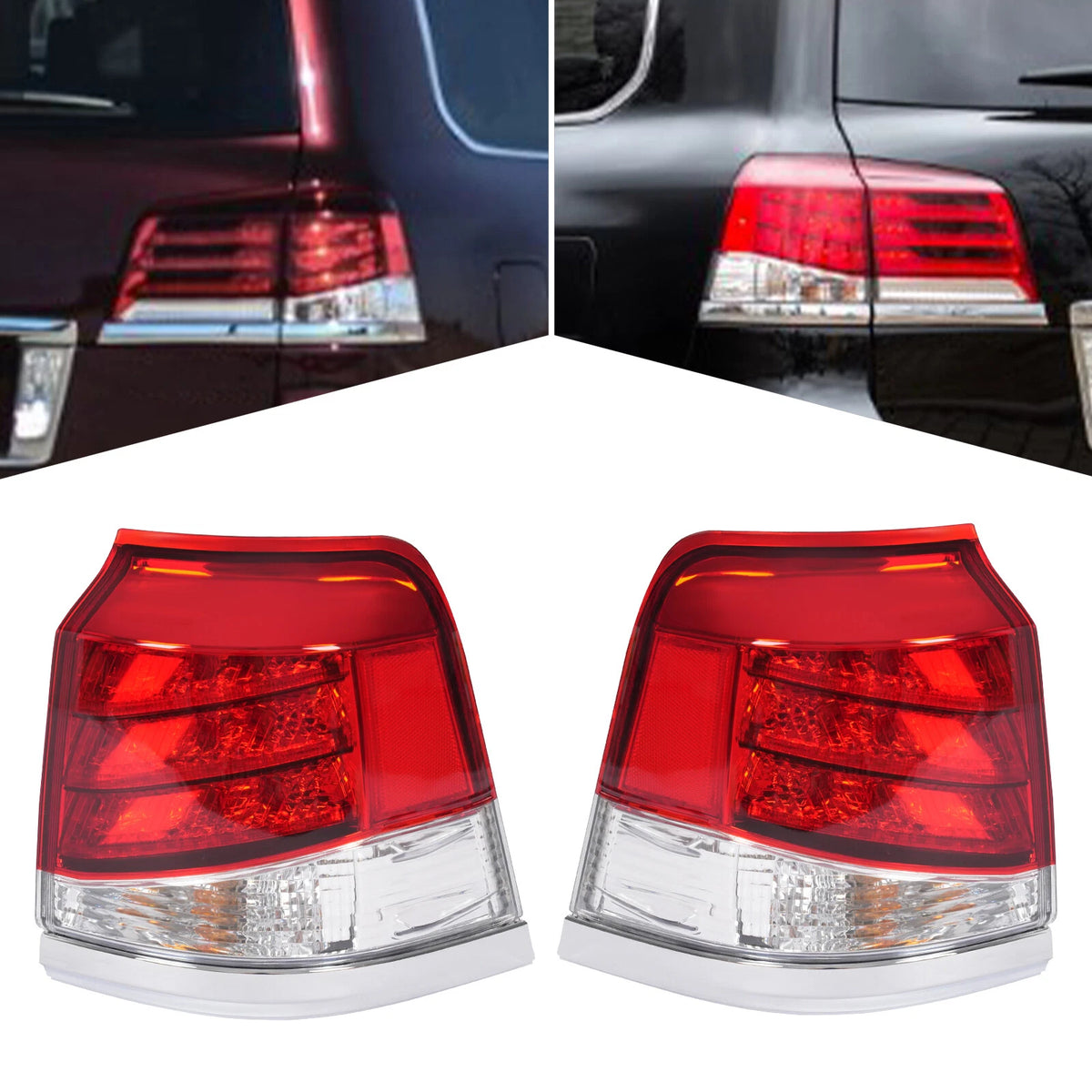 Set of 2 Rear LED Tail Lights for Lexus LX570 (2012–2015)