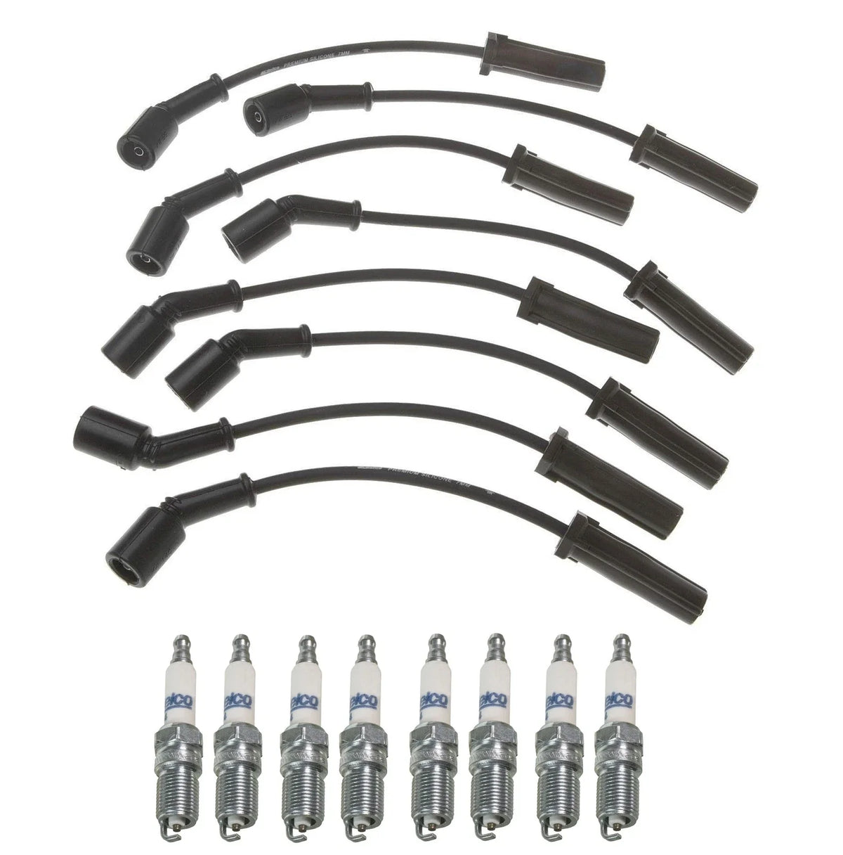 Pro Ignition Wire Set & ACDelco Rapidfire Spark Plugs for Chevrolet V8