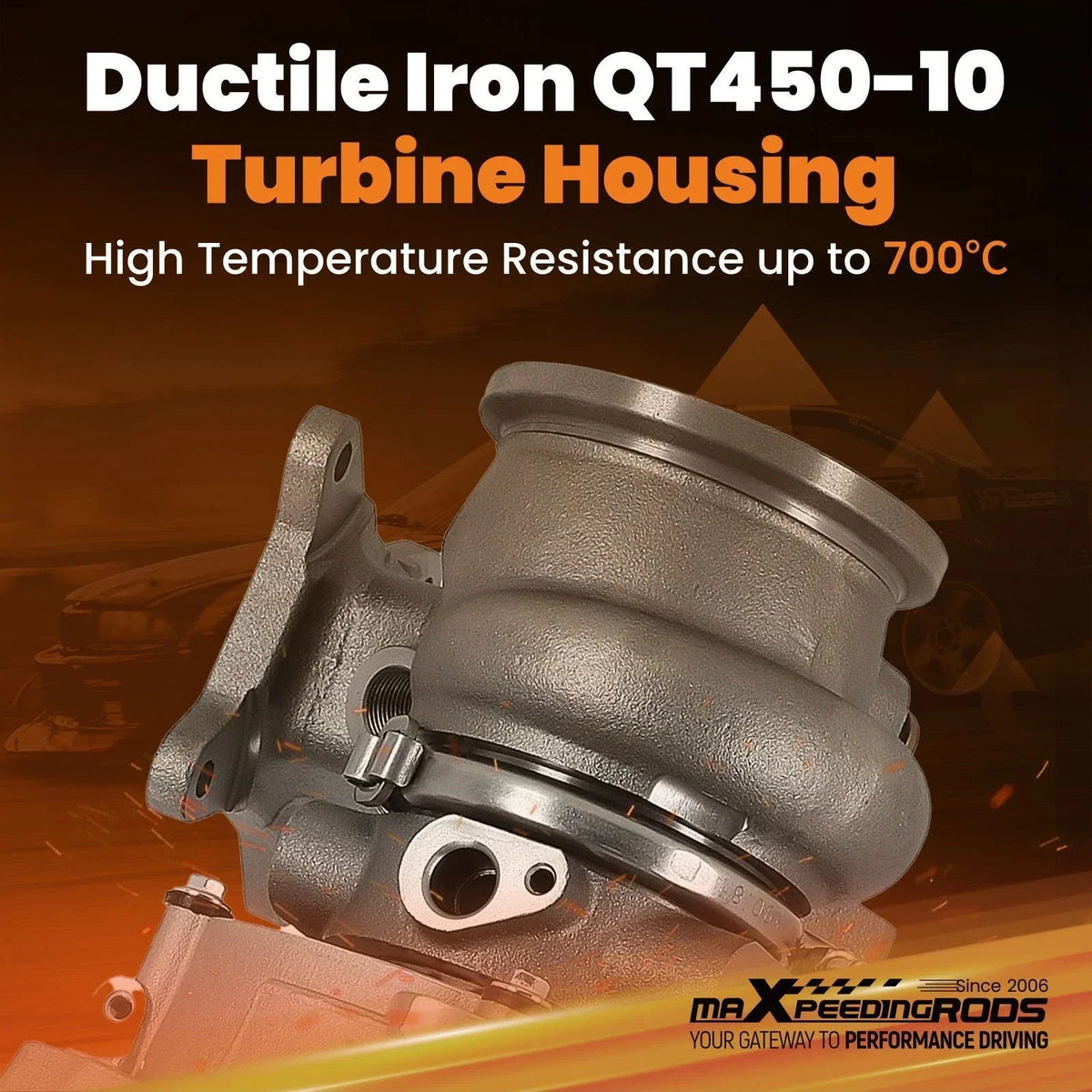 IS38 Turbocharger for VW Golf VII GTI R, Audi A3 S3 (2013–2020)
