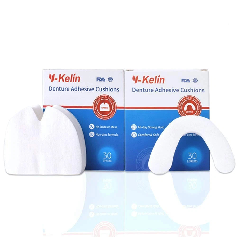 2X Denture Adhesive Cushions for Uppers (Pack of 60)
