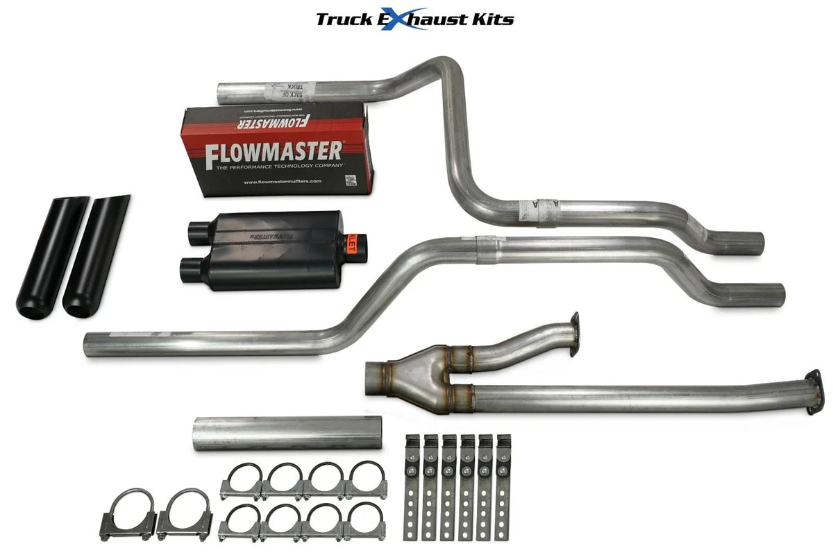 2.5" Dual Exhaust Kit for Toyota Tundra (2009–2013) 40 Series Black Tip