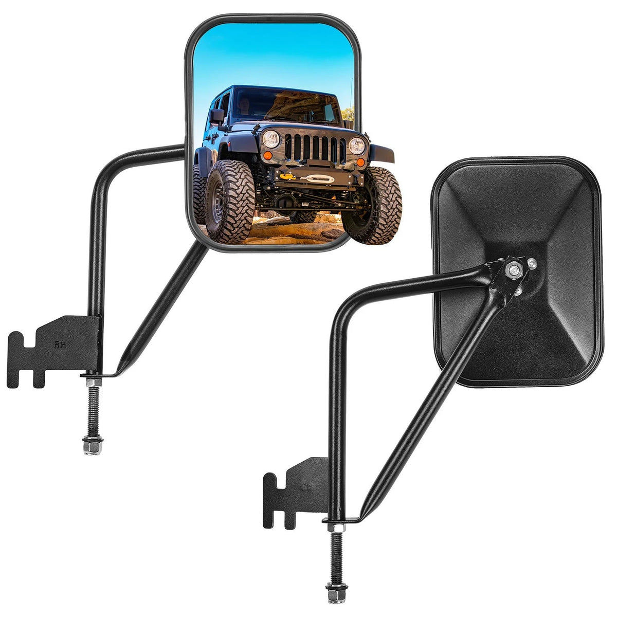 Upgraded Mirrors for Doors (12.91 x 5.91 x 5.31 inches) Black