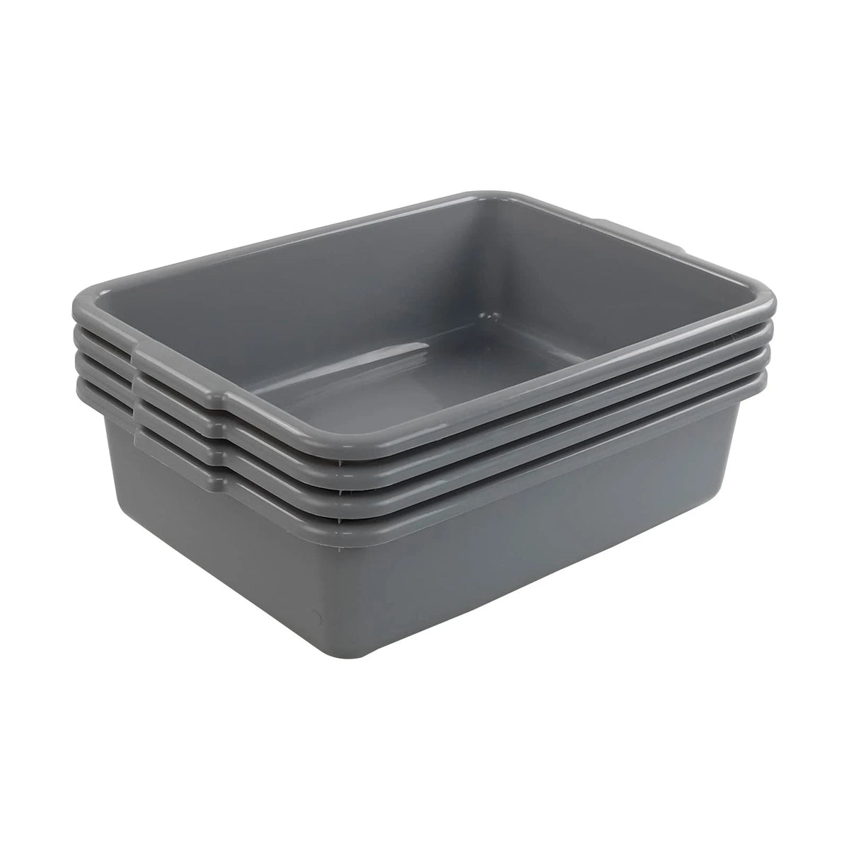 Set of 4 Utility Tubs for Commercial Bus (17 x 13.2 x 4.7 in)