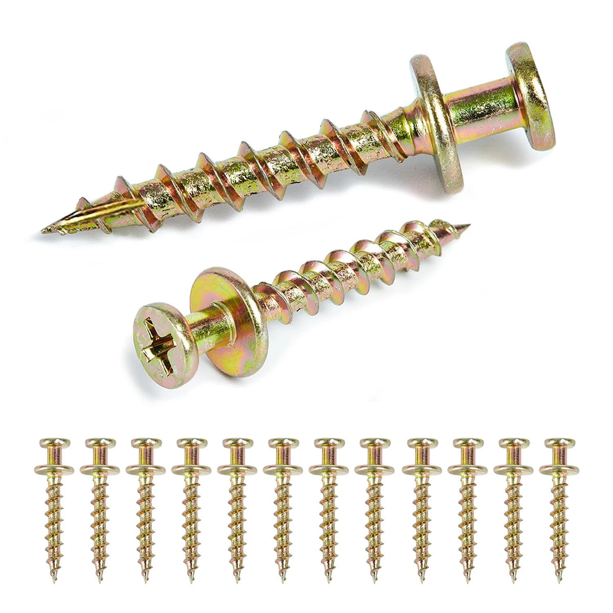 4X Picture Hangers for Wall Decor (4-in-1 Double Headed Hooks, Gold)