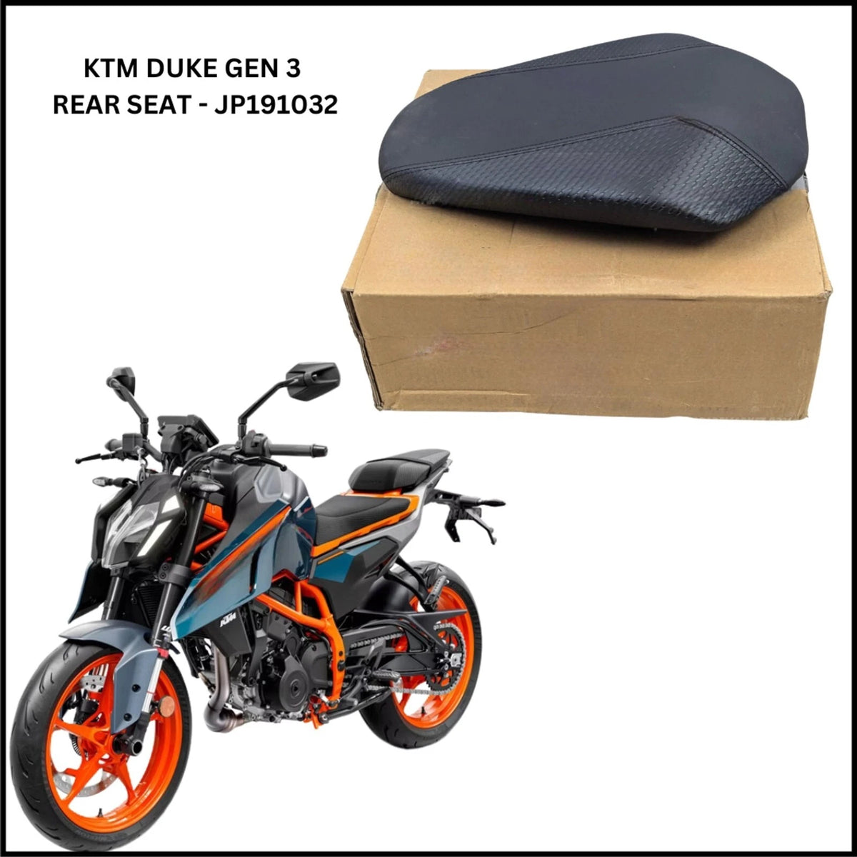 Rear Passenger Seat for KTM Duke 390 (2024)