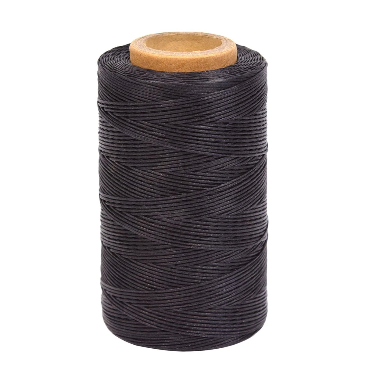 Waxed Thread 284 Yards 150D 0.8MM for Leather Sewing (0.8 mm, Black)