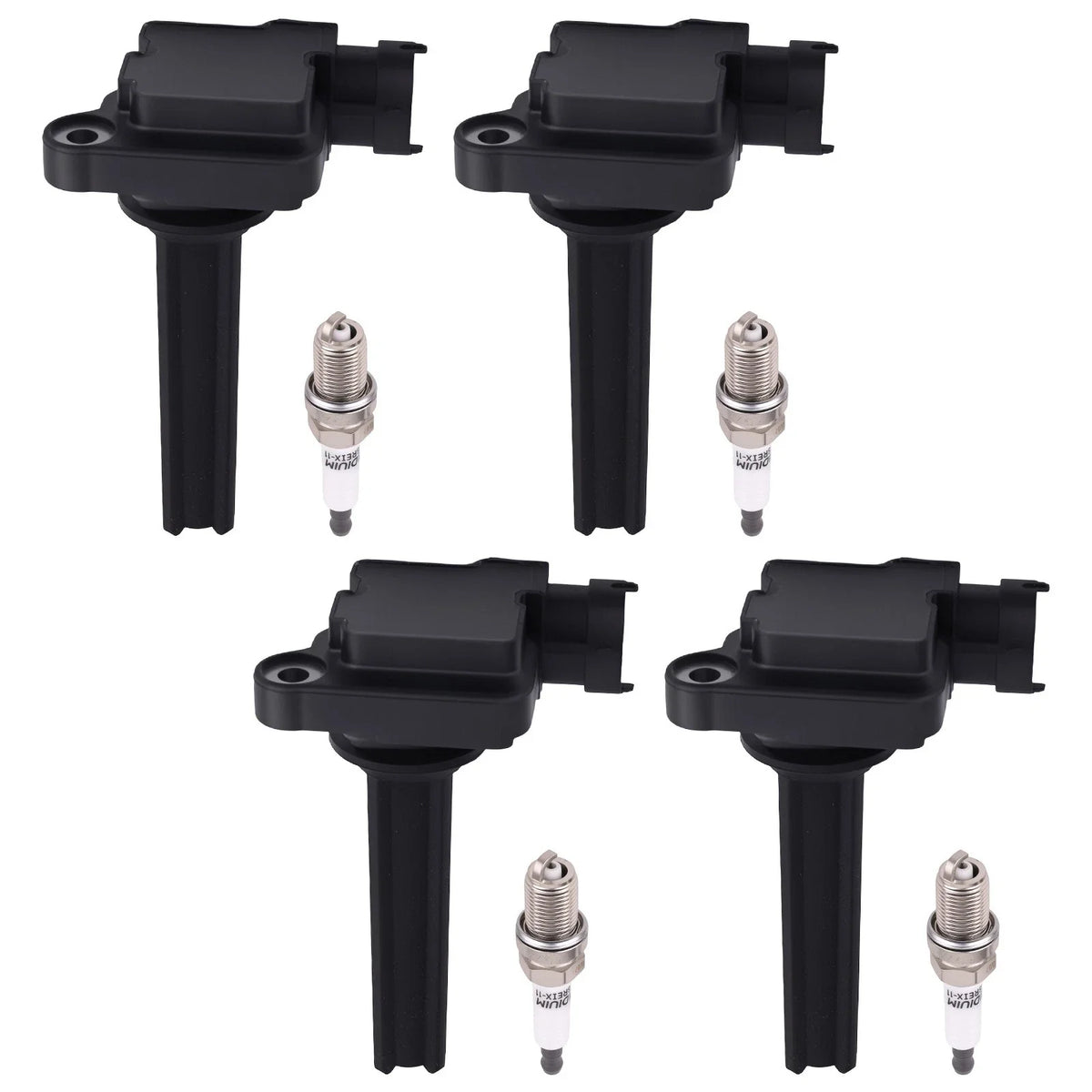 Ignition Coil & Spark Plug Set of 8 for Saab 9-3 2.0L (2004–2011) 12787707 UF526
