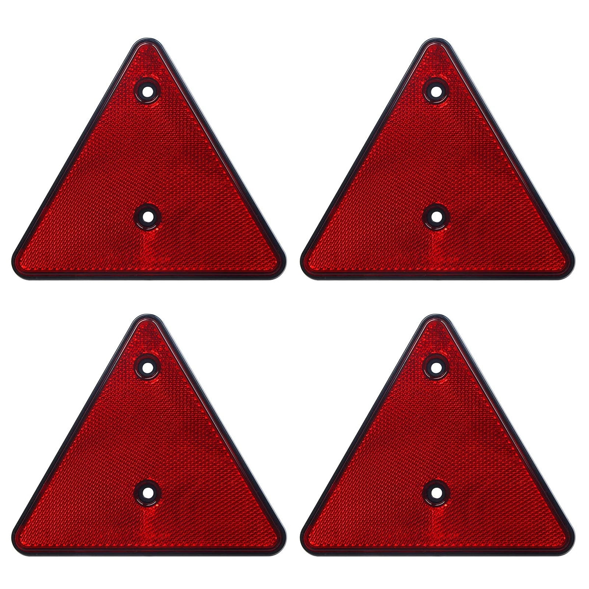 4-Pack Safety Reflector Warning Sign for Vehicles (6'' x 5.2'', Reflective Yellow)
