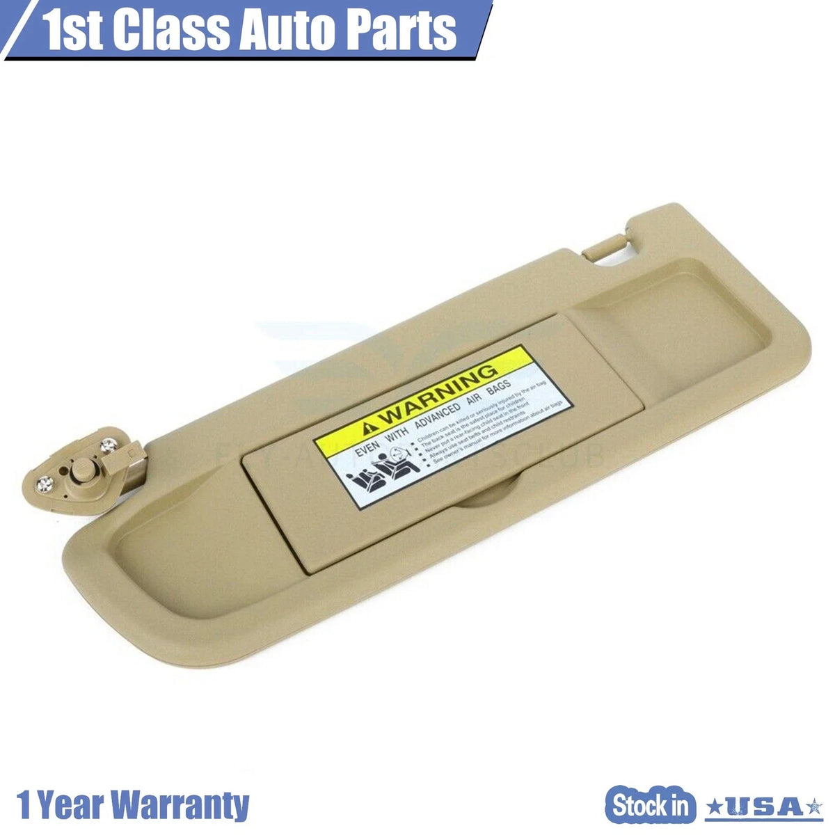 Left Driver Side Sun Visor for Honda Civic (2006–2008) Pearl Ivory