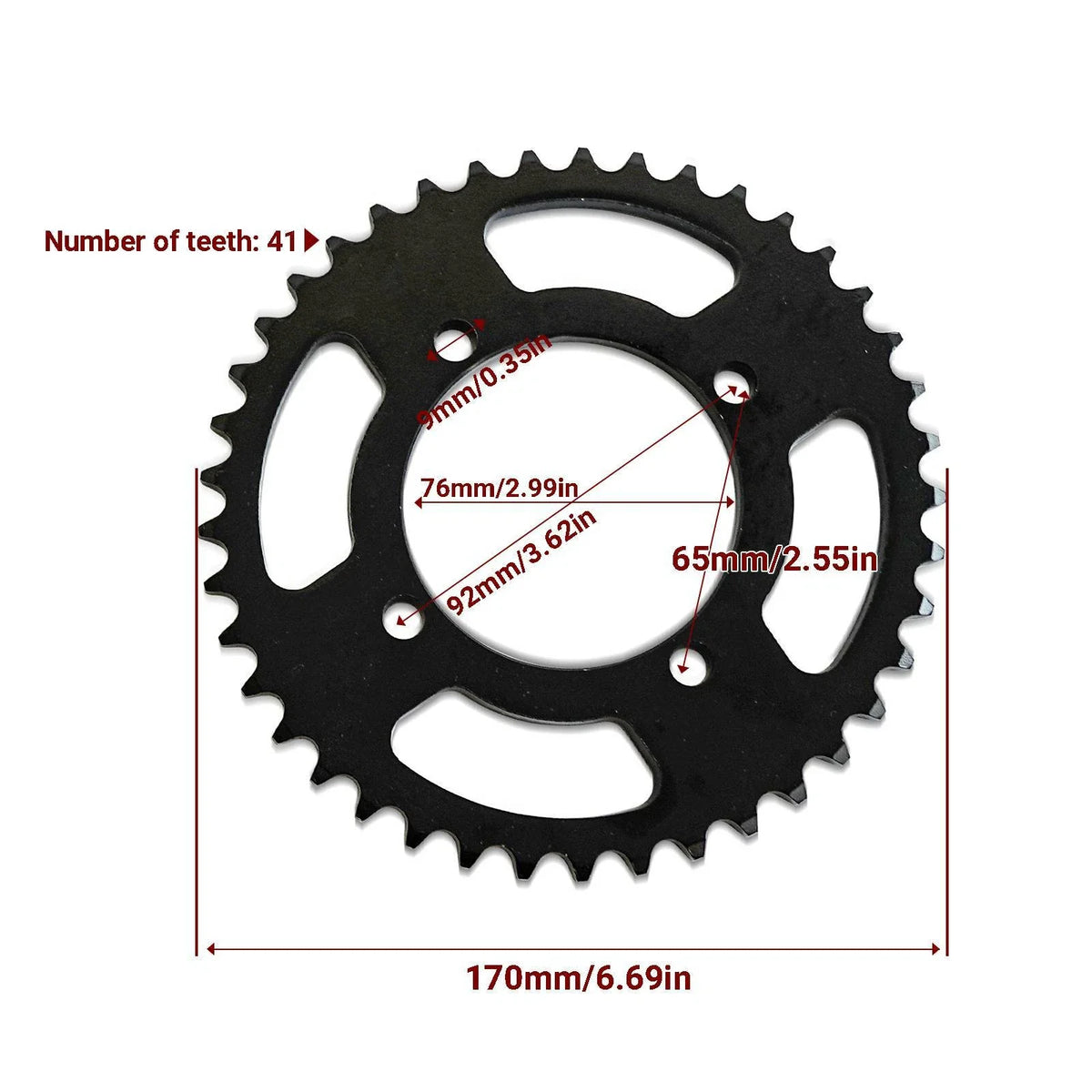 420 Chain and Front Rear Sprocket for SSR 50cc-125cc ATV Go Karts